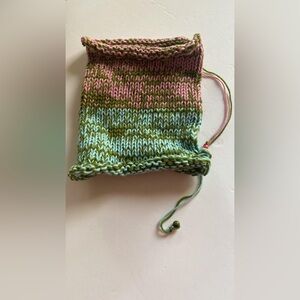 Two uses in one, handmade wool caps and scarf by my son, soft alpaca wool